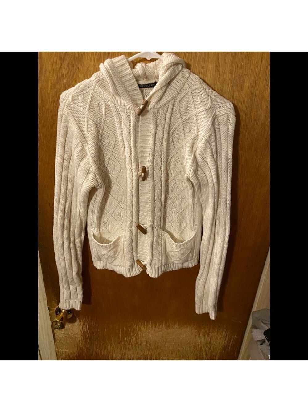 TOMFOOLERY Button Up Hood Sweater